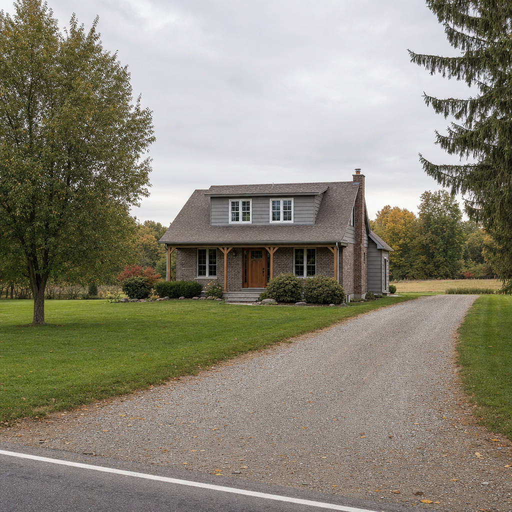 A calm single-family home exterior on a quiet Bel Air South street, representing the household size and daily water use that decides how often a septic tank needs pumping